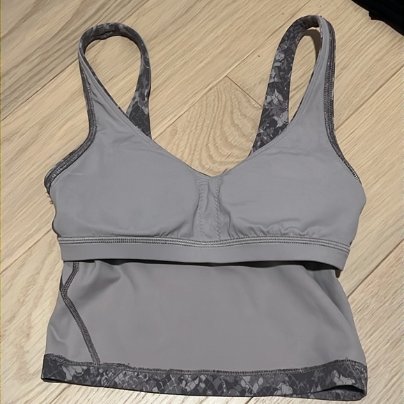 Lululemon Align Cropped Tank Bra sz 0 Snake Skin - Picture 5 of 6